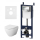 Photo Toilet kit with installation AM.PM Spirit IS30251.701700 with a seat microlift key chrome glossy