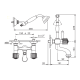 Photo Bath mixer Nicolazzi Onice 2102CR09O