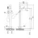 Photo Fantini Milano 31 P5 3080B steel bath mixer