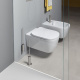 Photo Antonio Lupi Komodo KOMODO1 suspended toilet with white seat cover
