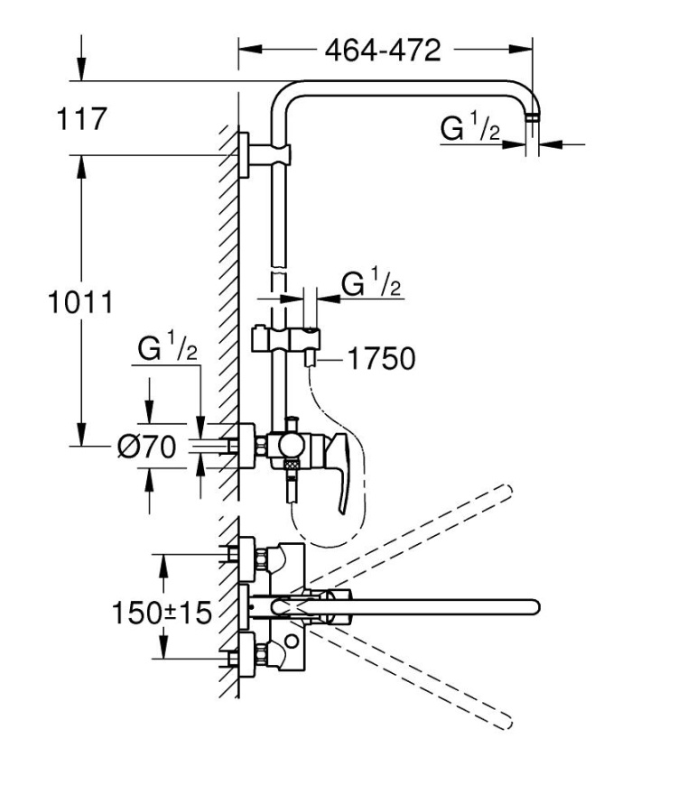 Photo Shower stand GROHE Euphoria System 26240000