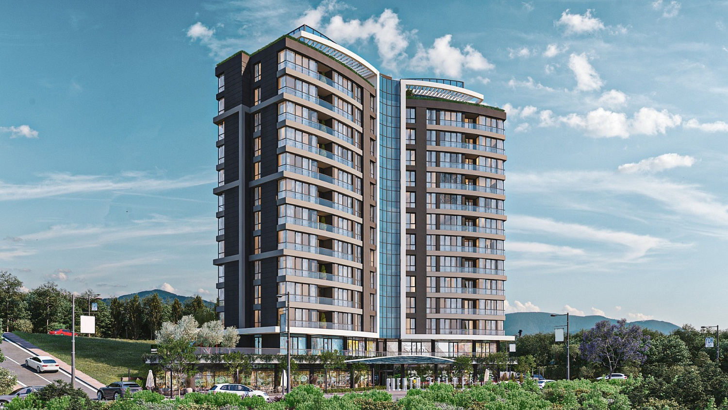 Modern residential complex in the business centre