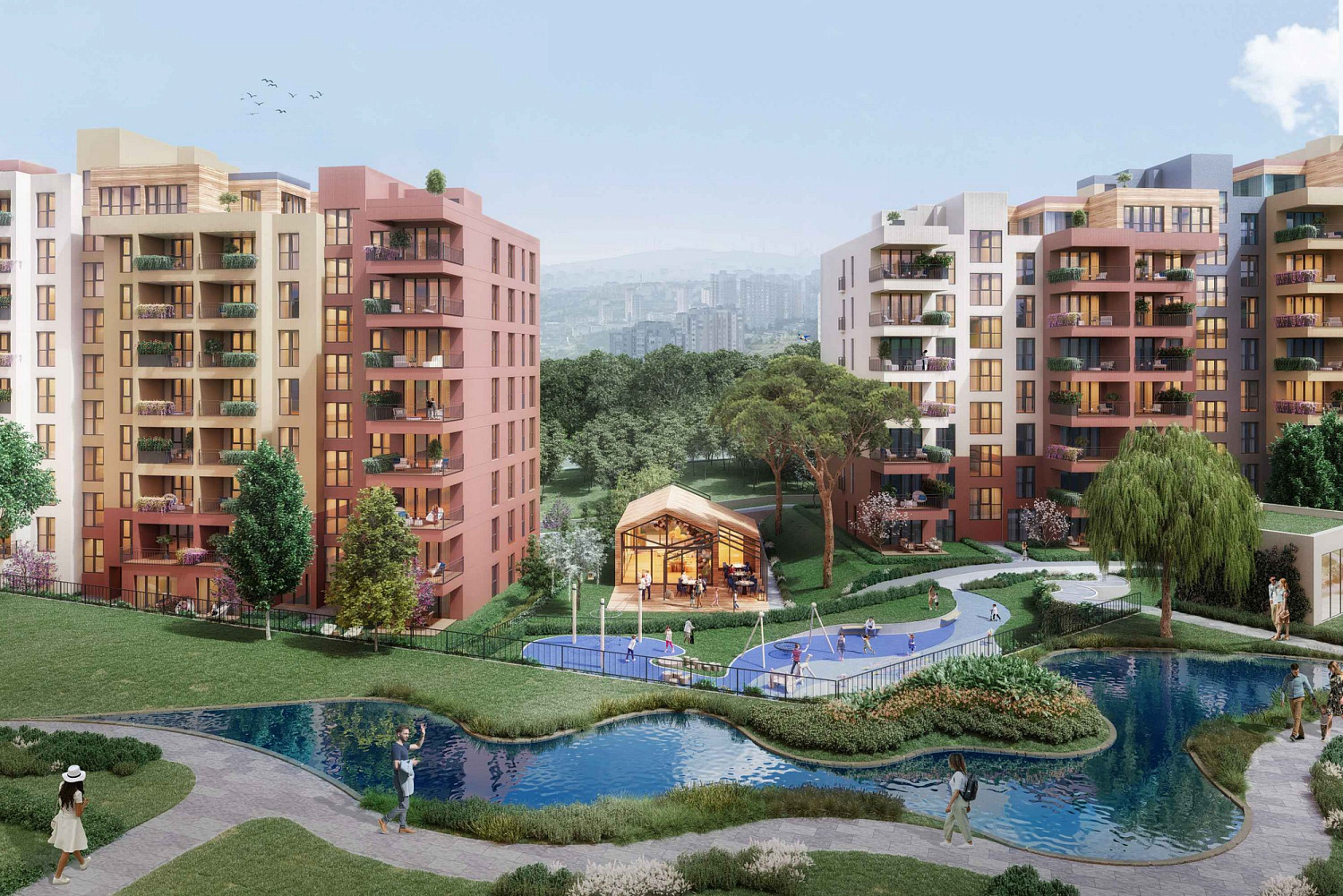 Family premium complex at the Financial Centre in Istanbul