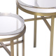 Photo Set of two side tables Hoxton (brass)