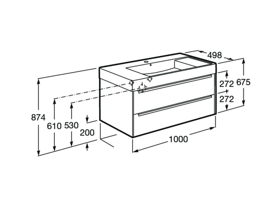 Photo Roca Inspira sink cabinet 851077403