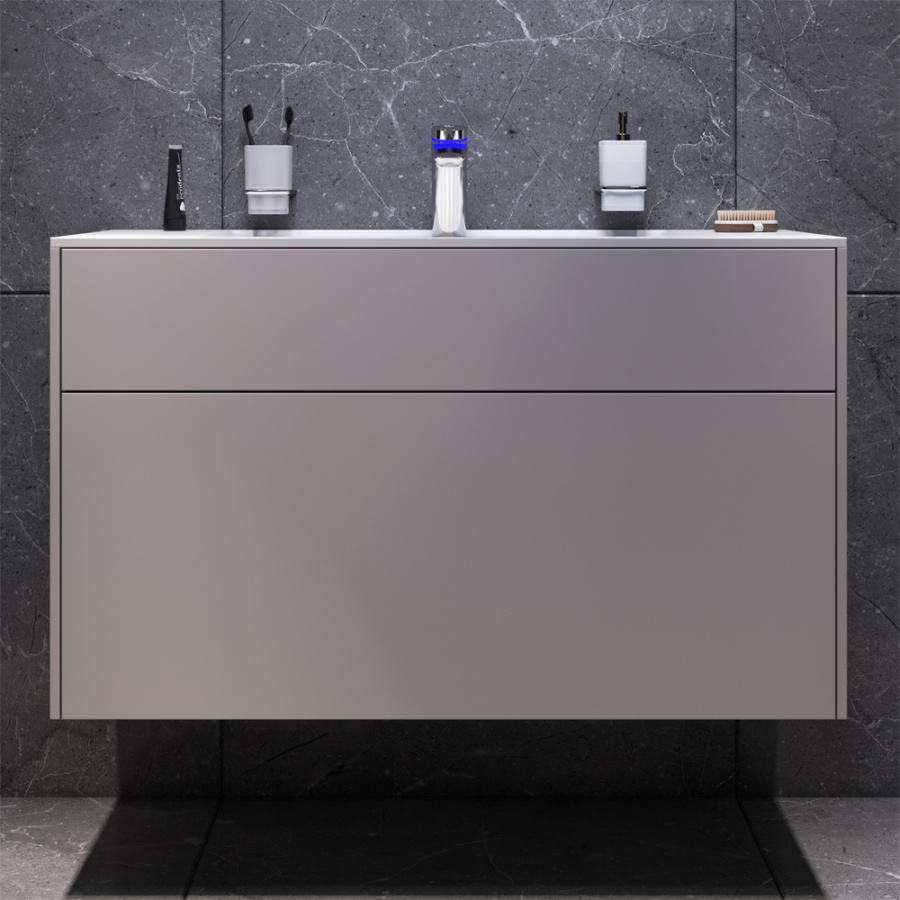 Photo Stand under the sink AM.PM Inspire V2.0 M50AFHX1003EGM 100 cm gray matte