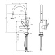 Photo Axor Uno 38036000 sink mixer