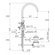 Photo Stella Eccelsa sink mixer EC 00005 AU00 gold