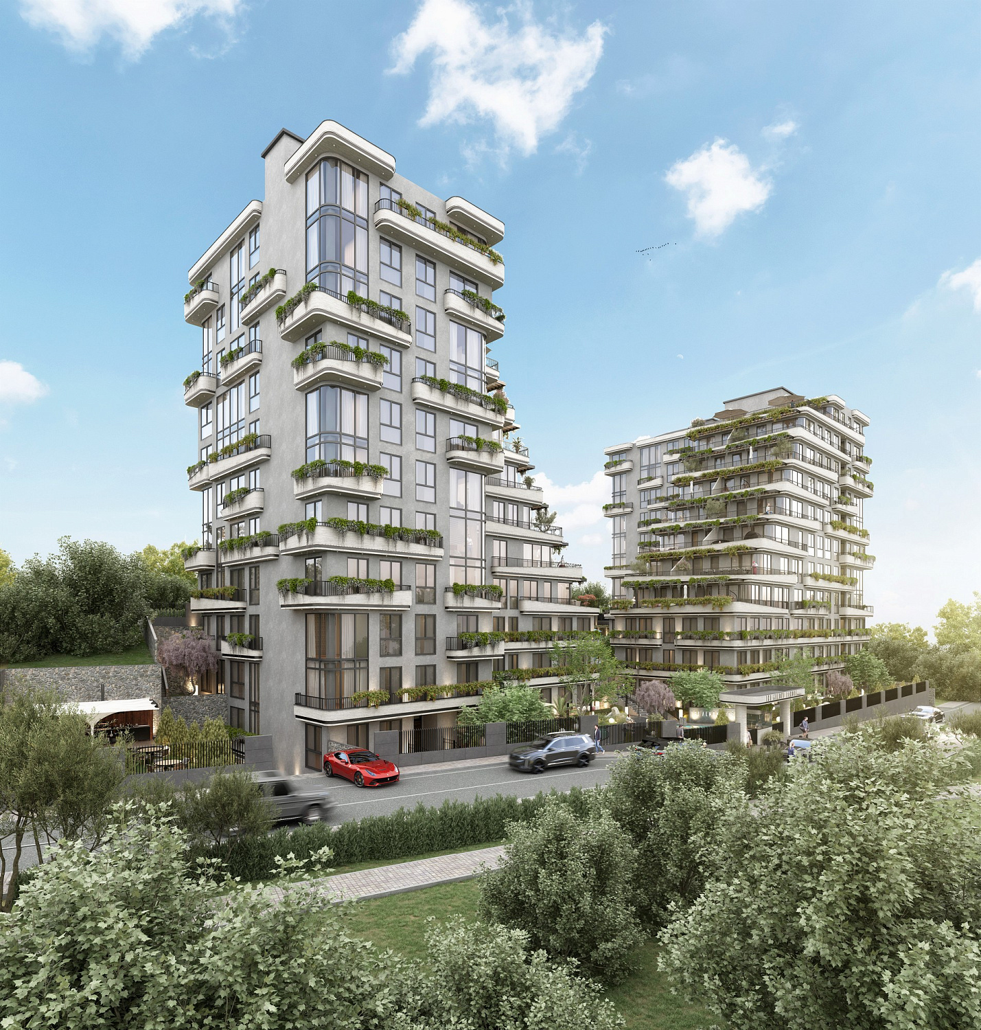 Cozy residential complex in the green zone
