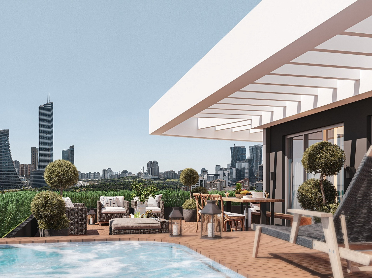 Modern residential complex in the business centre
