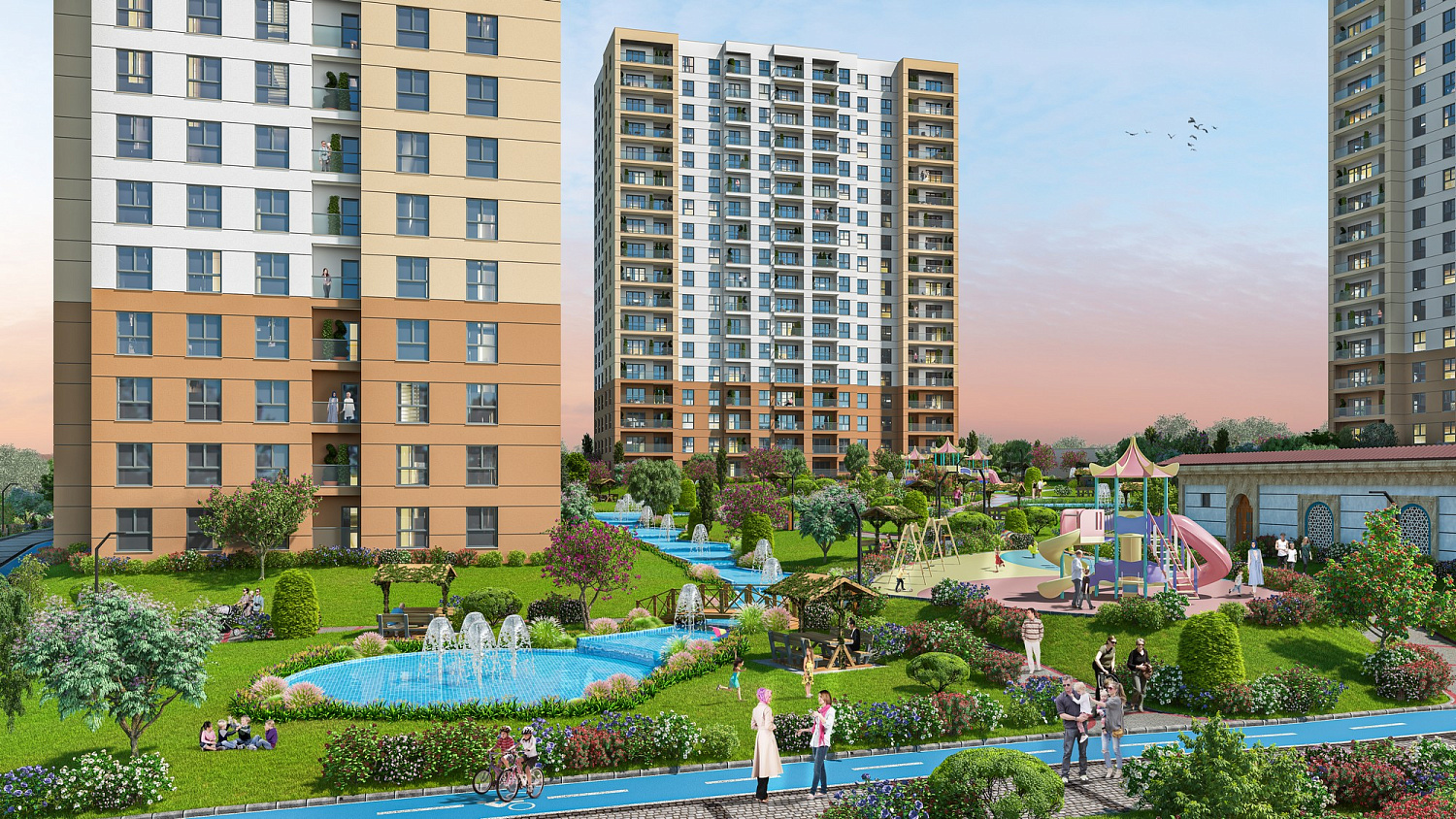 Cozy residential complex in a quiet area