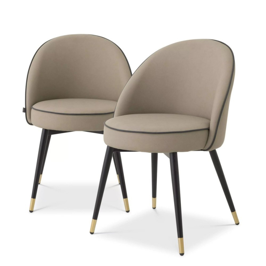 Photo A set of two Cooper dining chairs (beige)