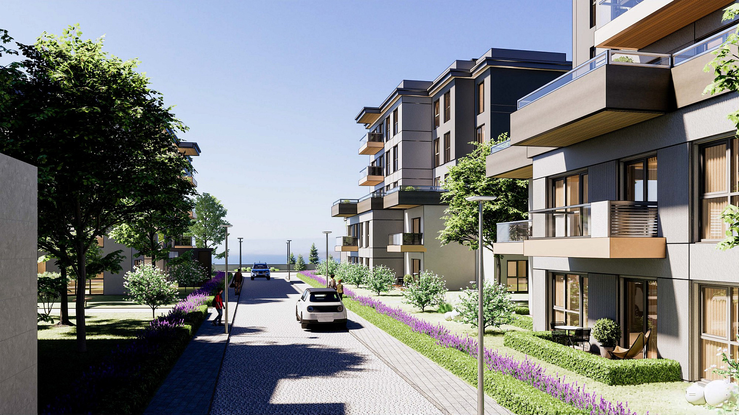 Residential complex in a developing area