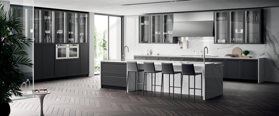 Photo Scavolini Carattere kitchen straight 360cm