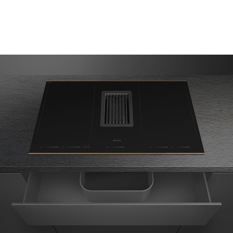 Photo hob with hood Smeg HOBD682R1