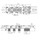 Photo Interior of thermostatic mixer FIMA Carlo Frattini FimaBox F2462/1