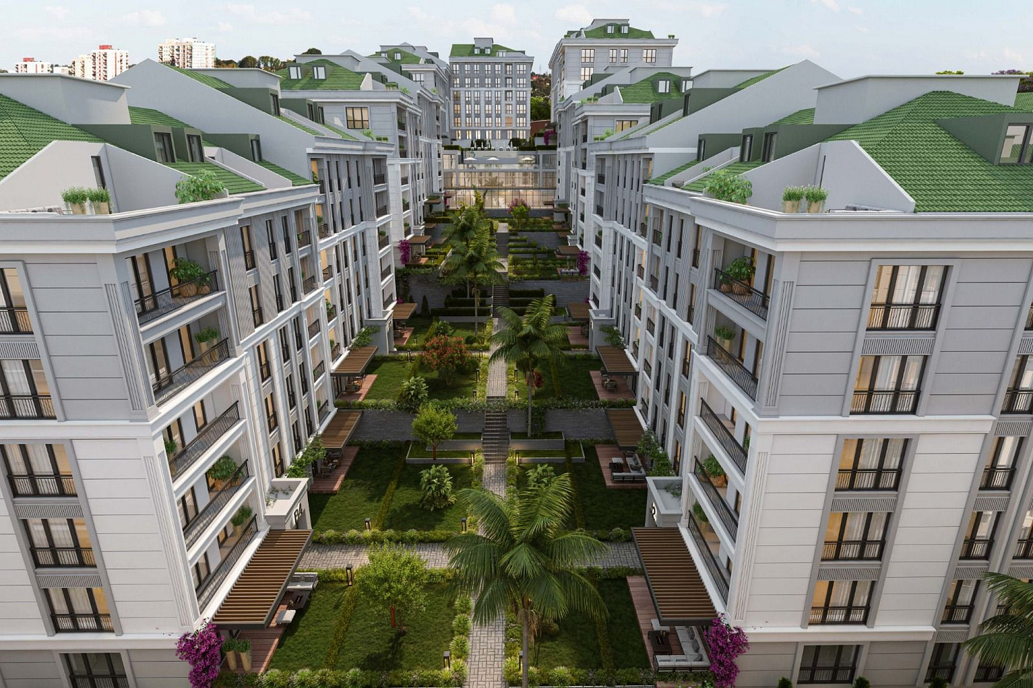 Modern apartments with a panorama of the sea and natural expanses