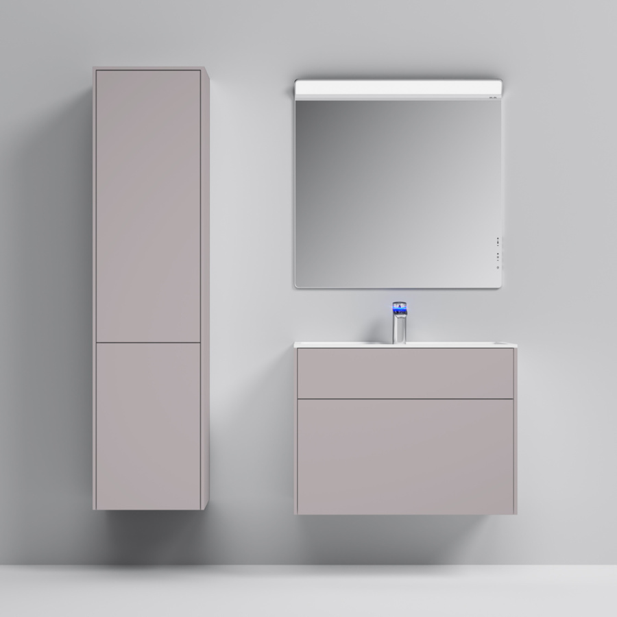 Photo The cabinet under the sink AM.PM Inspire V2.0 M50AFHX0803EGM 80 cm gray matte