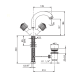 Photo Nicolazzi Onice 2132CR09O sink mixer