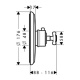 Photo Thermostatic shower mixer Axor Montreux 16810820 grinded nickel