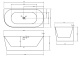 Photo Acrylic bath Abber 170x78 AB9258-1.7 R