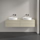 Photo The cabinet under the sinks of Villeroy & Boch Antao 160 L28110HJ silk gray matte varnish