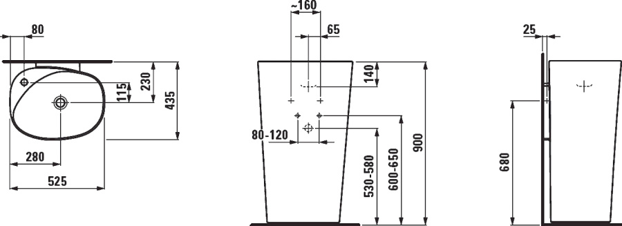 Photo Laufen Palomba 8.1180.4.000 sink. 104. 1st