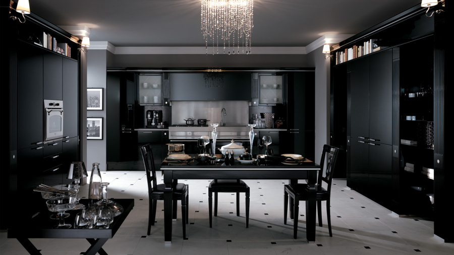 Photo Scavolini Baccarat kitchen straight 300cm