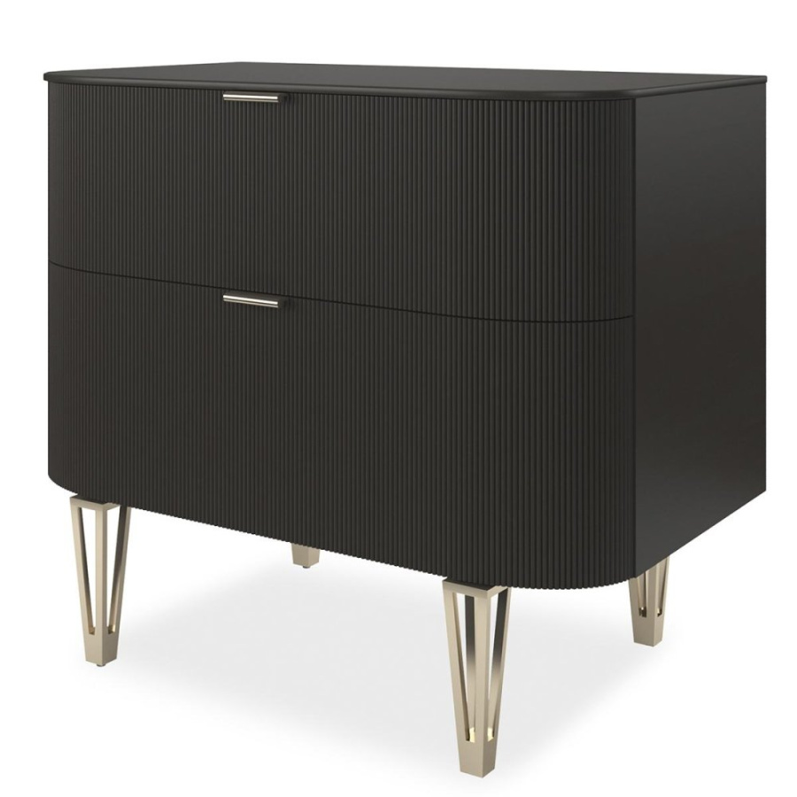 Photo True Love bedside table (dark brown finish)