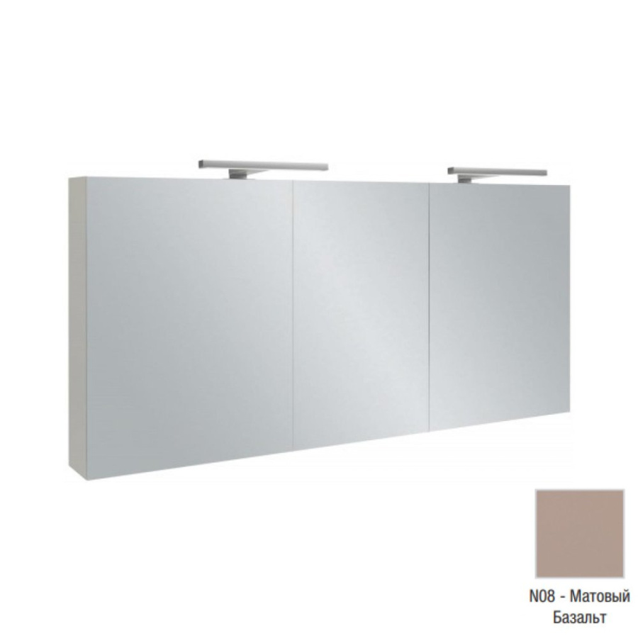 Photo Mirror cabinet 130 cm Jacob Delafon EB1369-N08, matte basalt