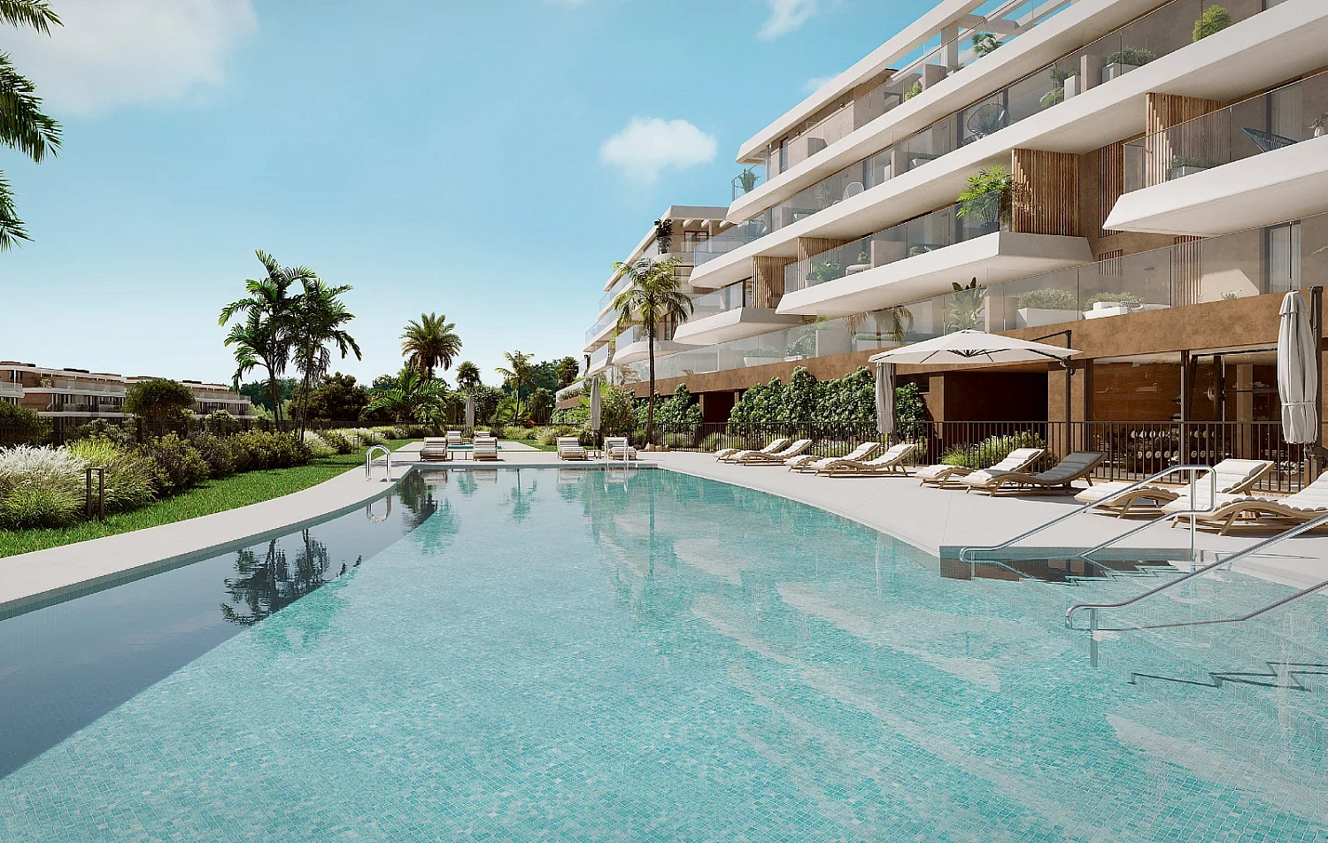 Apartment in a new building Apartments with sea views in Estepona among nature