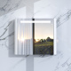 Photo Mirror cabinet with backlit AM.PM Sensation M30MCR0801WG right-handed, white gloss