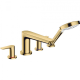 Photo Mixer on the edge of the bath hansgrohe Talis E 71748990 on 4 holes, polished gold