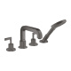 Photo Mixer on board bath Axor Citterio 39454340 with shower set grinded black chrome