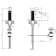 Photo Mixer for bidet Gessi 316 54307#707 black matte