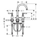 Photo Axor Montreux sink mixer 16514820 grinded nickel