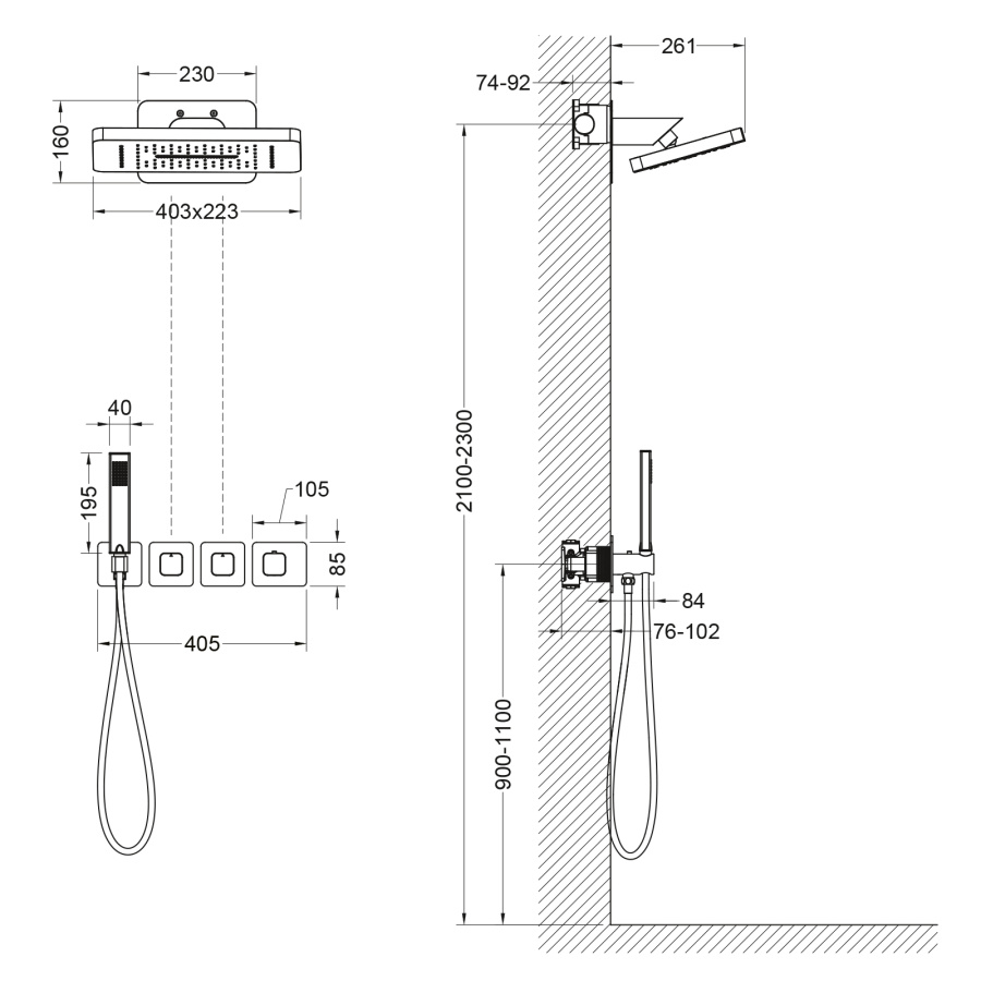 Photo shower set Timo Petruma SX-5249/00SM