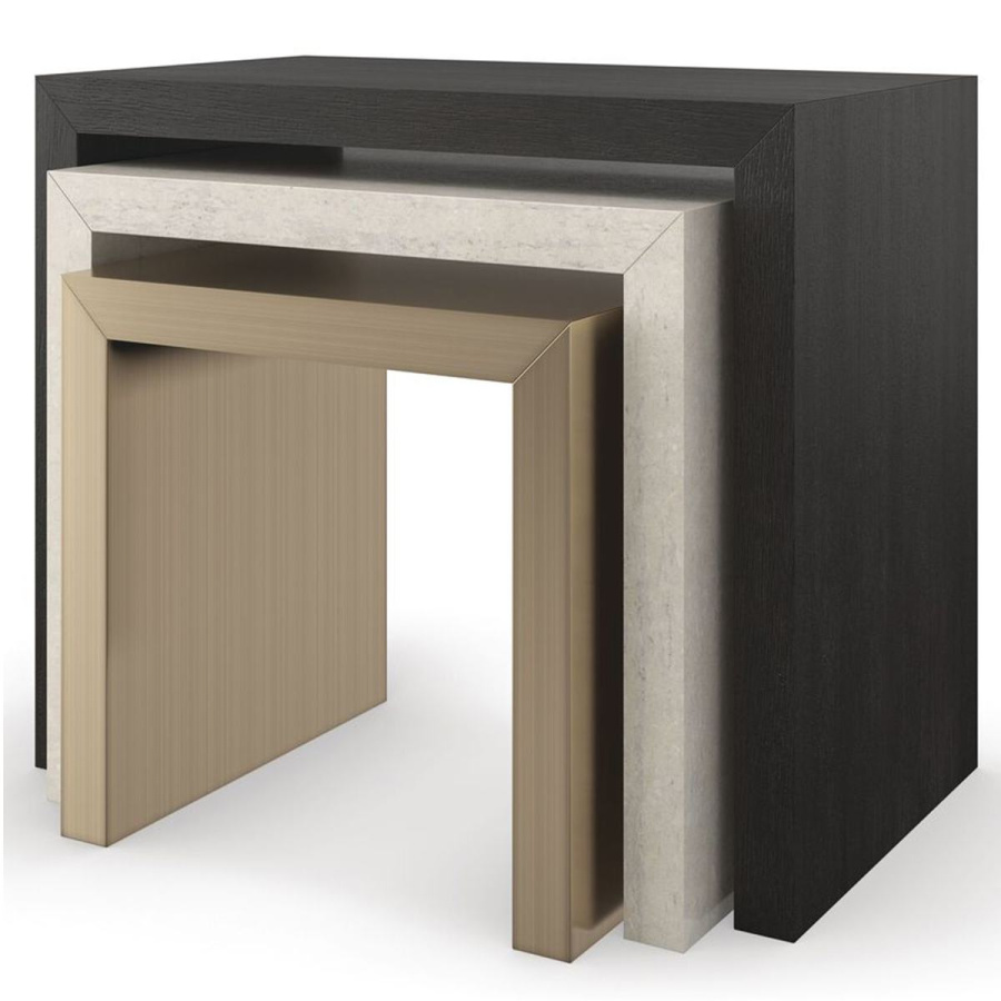 Photo Set of three side tables Contrast