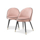 Photo A set of two Cooper dining chairs (pink)
