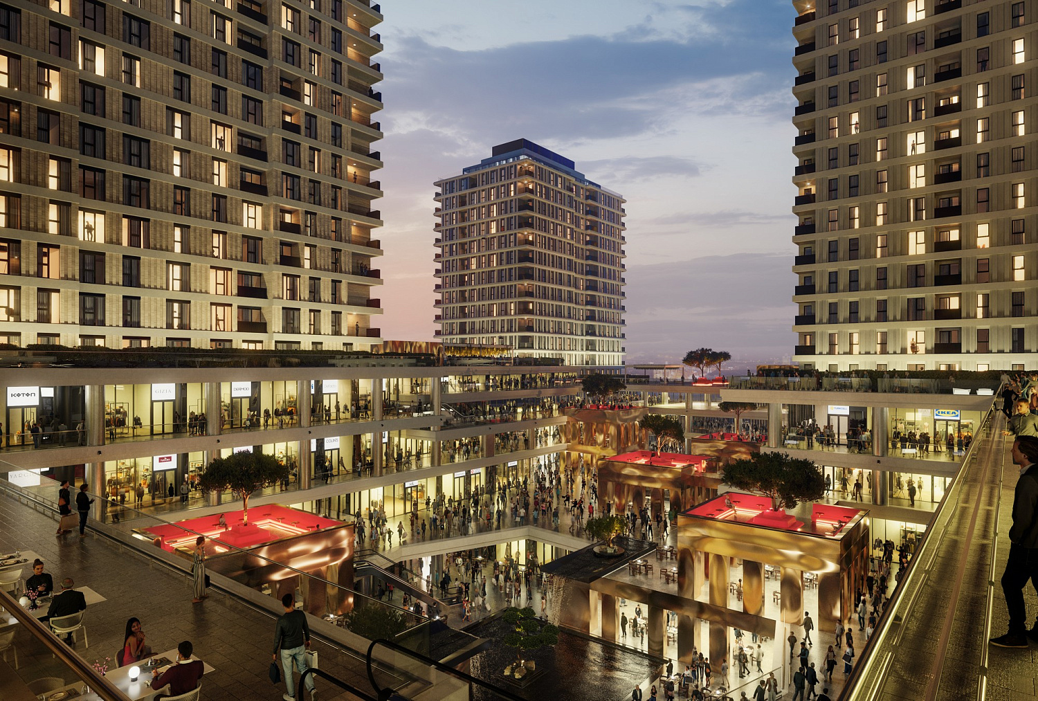 Luxury apartments near the tram line