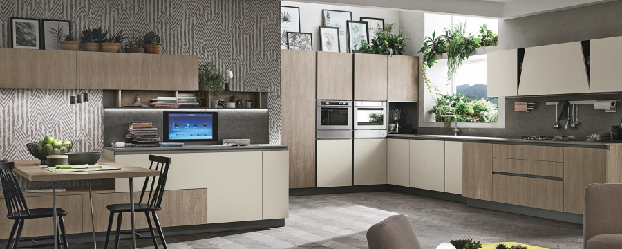 Photo Kitchen Stosa Infinity angular 300 by 220 cm