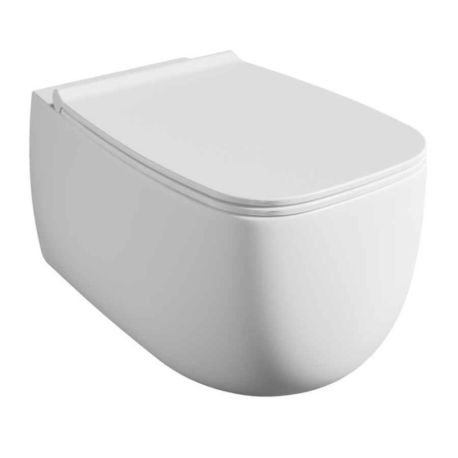 Photo Alice Nur 33120109SET suspended toilet with white matte lid
