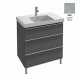 Photo 77 cm Jacob Delafon Odeon Up EB993-N26, gray concrete
