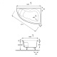 Photo Acrylic bath Jacob Delafon Micromega 150x100 E5BC1160-M-00 with plus system