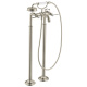 Photo Floor bath mixer Axor Montreux 16553820 with shower set polished nickel