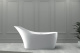 Photo Abber Stein artificial stone bath 169x75 AS9618 white matte