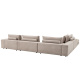 Photo Modular sofa Lounge Club (gray and beige)