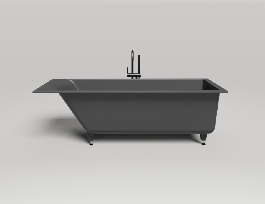 Photo Bath of artificial stone Salini Cascata 180x80 104213MF painting by RAL completely