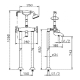 Photo Bath mixer Huber Victorian VTT3901021
