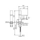 Photo Fantini Milano sink mixer 31 93 3004WF steel